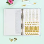 Day Designer for Blue Sky 2022-2023 Academic Year Weekly & Monthly Planner, 5" x 8", Flexible Cover, Wirebound, Climbing Floral Blush (137881-A23) - Image 6